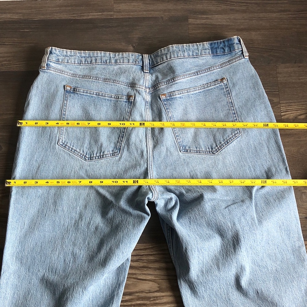 NWT Abercrombie and Fitch Curve Love 90s Relaxed Jean 35 20 Long Inseam - Picture 15 of 15